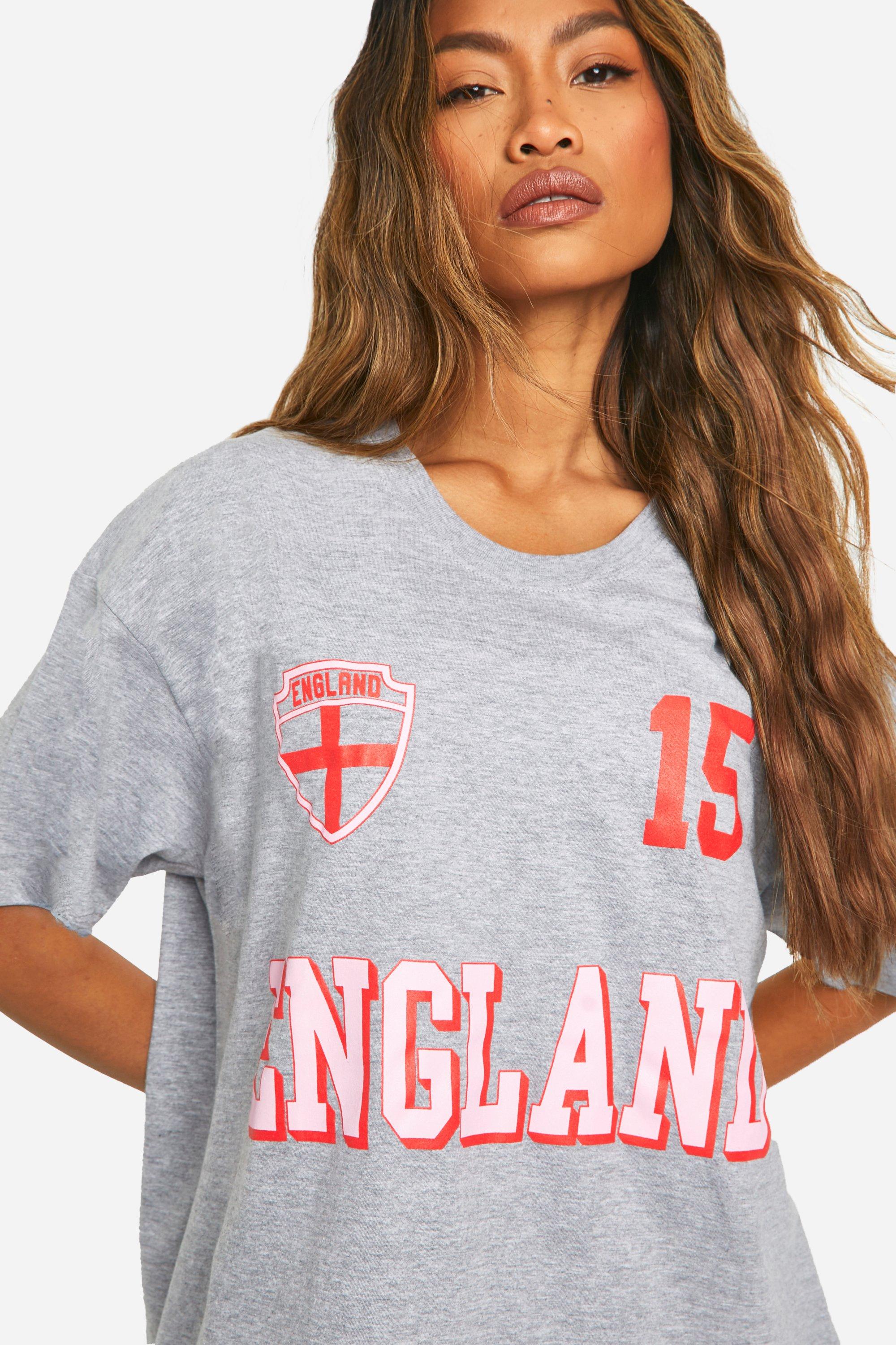 Oversize T Shirt mit England Print boohoo DE